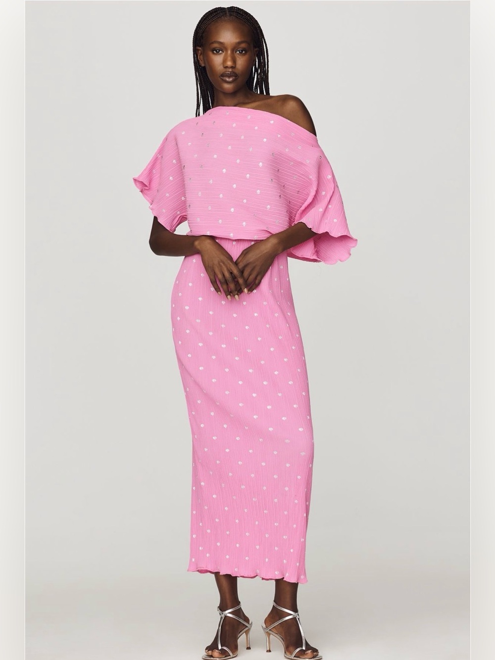 Never Fully Dressed Pink Petal Tilly Midi Dress
